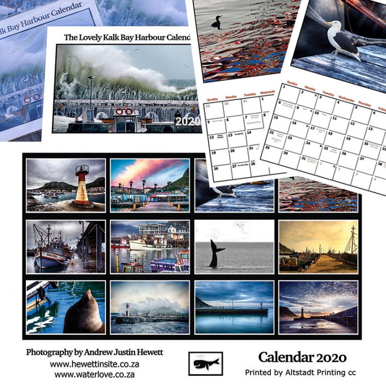 Lovely Kalk Bay Harbour Calendar Fine Art photographer Andrew Hewett